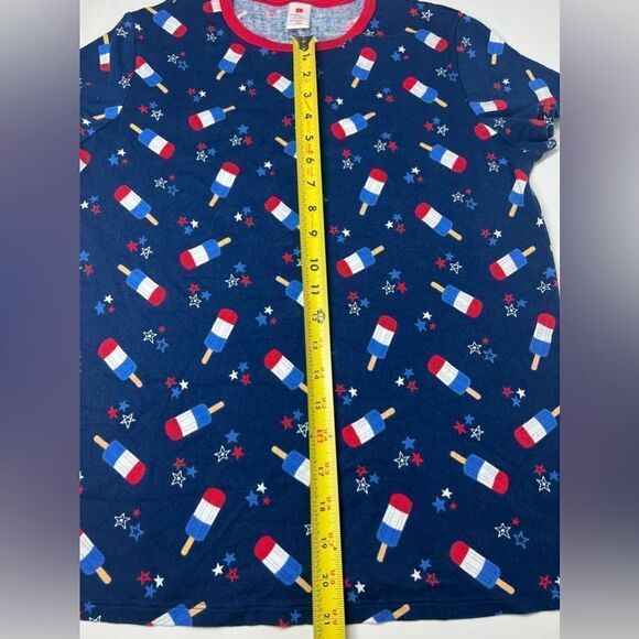 T-shirt Ice Cream Size L Blue Red - Picture 9 of 10
